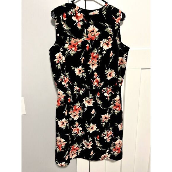 NICOLE MILLER WOMEN'S DRESS, SLEEVELESS, KNEE-LENGTH, NWT, DRAWSTRING WAIST, LG - Picture 4 of 11